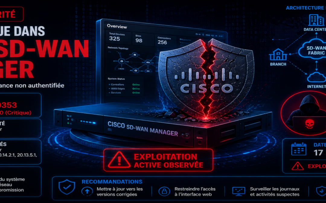 Faille critique dans Cisco SD-WAN Manager