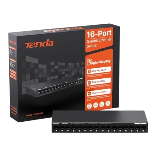 Switch Gigabit Tenda à 16 ports – Switch Ethernet non Manageable